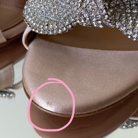 New AQUAZZURA Very Bow Tie embellished satin sandals 40.5 $1,195 - Picture 16 of 16